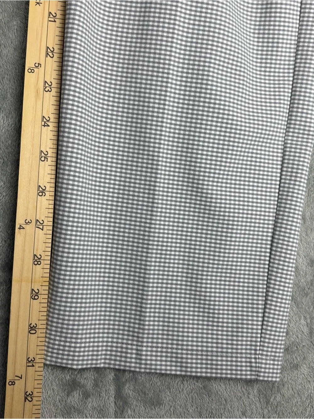 Adidas Pants Mens 42X32 Gray Gingham Ultimate 365 Taper Golf Pant NWT